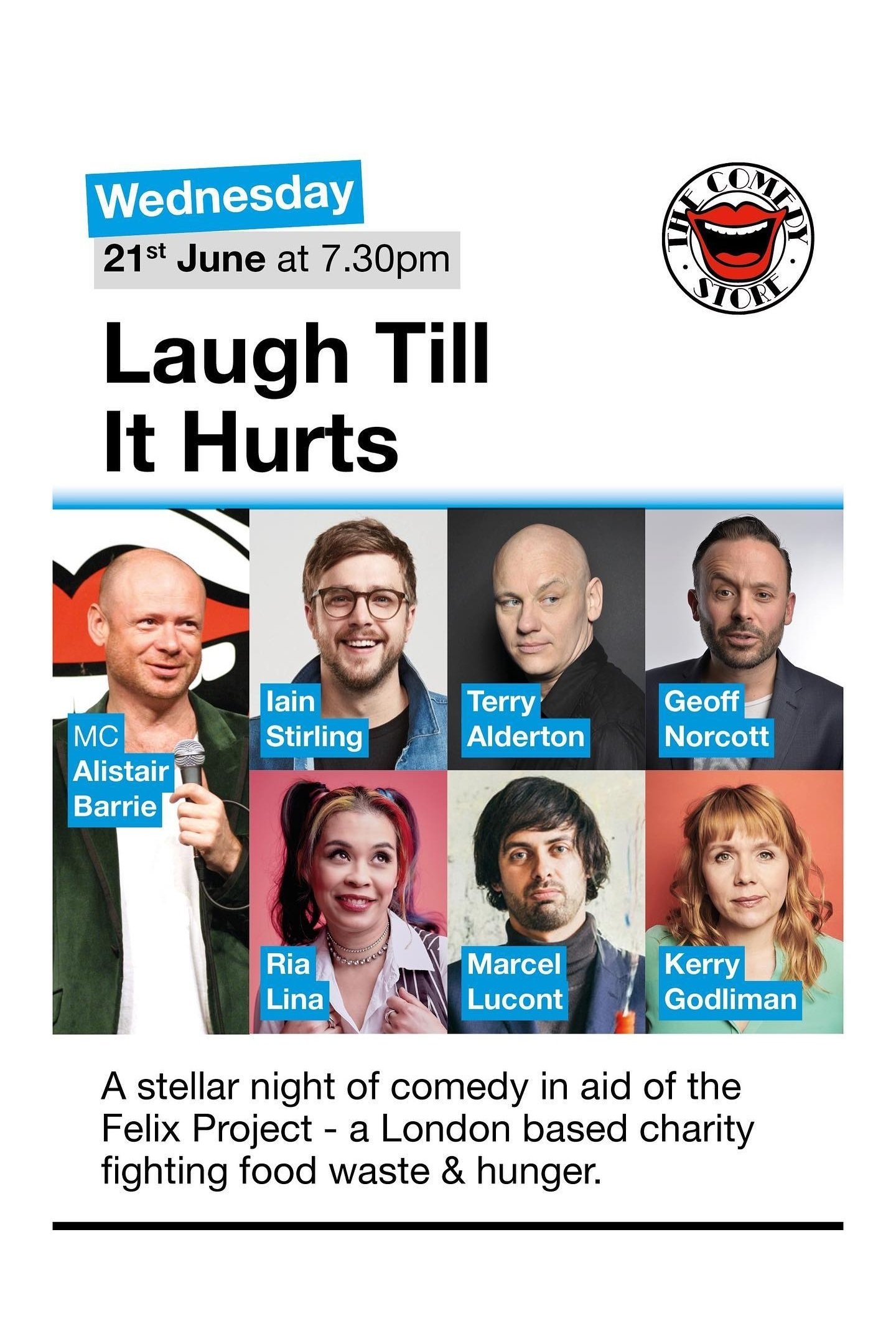 Постер Laugh Till It Hurts: In aid of The Felix Project